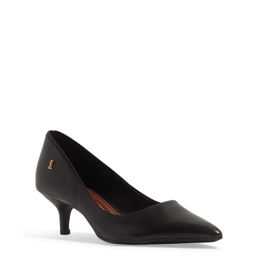 Scarpin Santa Lolla Salto Baixo Preto