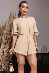 Short Casual Bege Frysaide