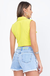 Short Jeans Escrito Cos Frysaide