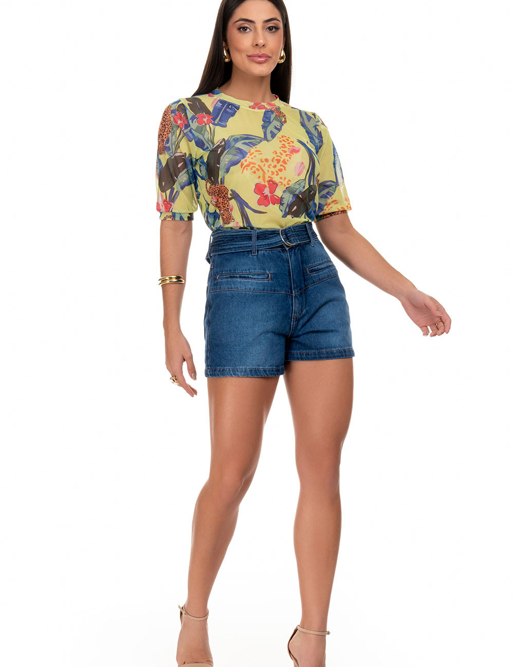 Short Jeans Frysaide Bolso Frontal