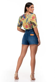 Short Jeans Frysaide Bolso Frontal