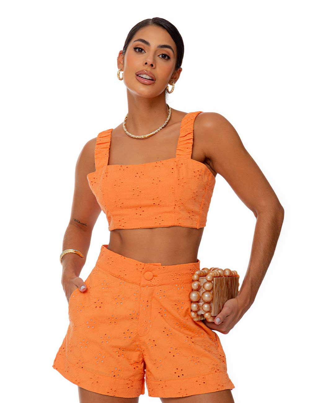 Short Laranja Laise Frysaide