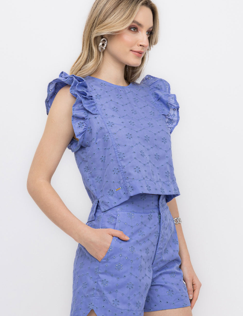 Short Leisie Azul Frysaide