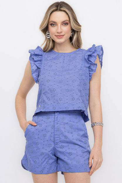 Short Leisie Azul Frysaide