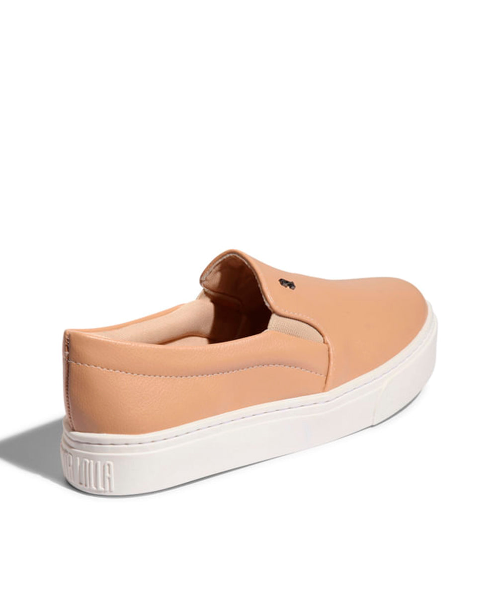 Slip On Santa Lolla Bege Bistro Couro