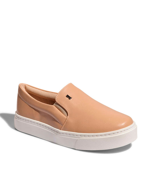 Slip On Santa Lolla Bege Bistro Couro