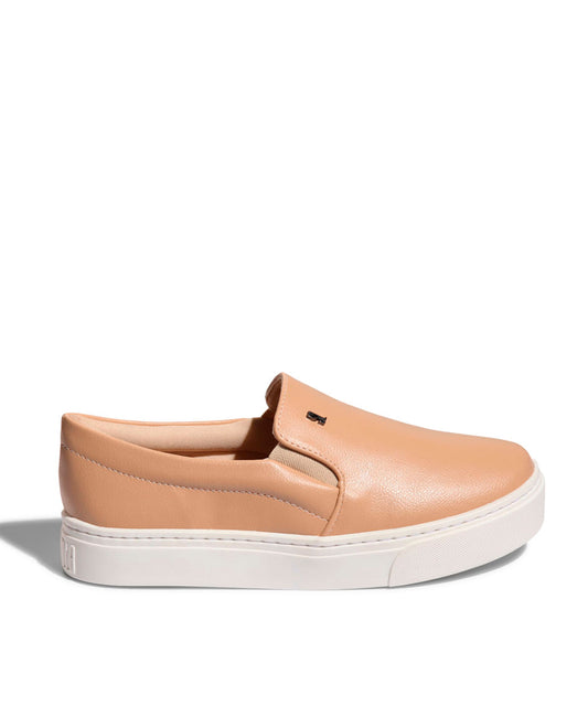 Slip On Santa Lolla Bege Bistro Couro