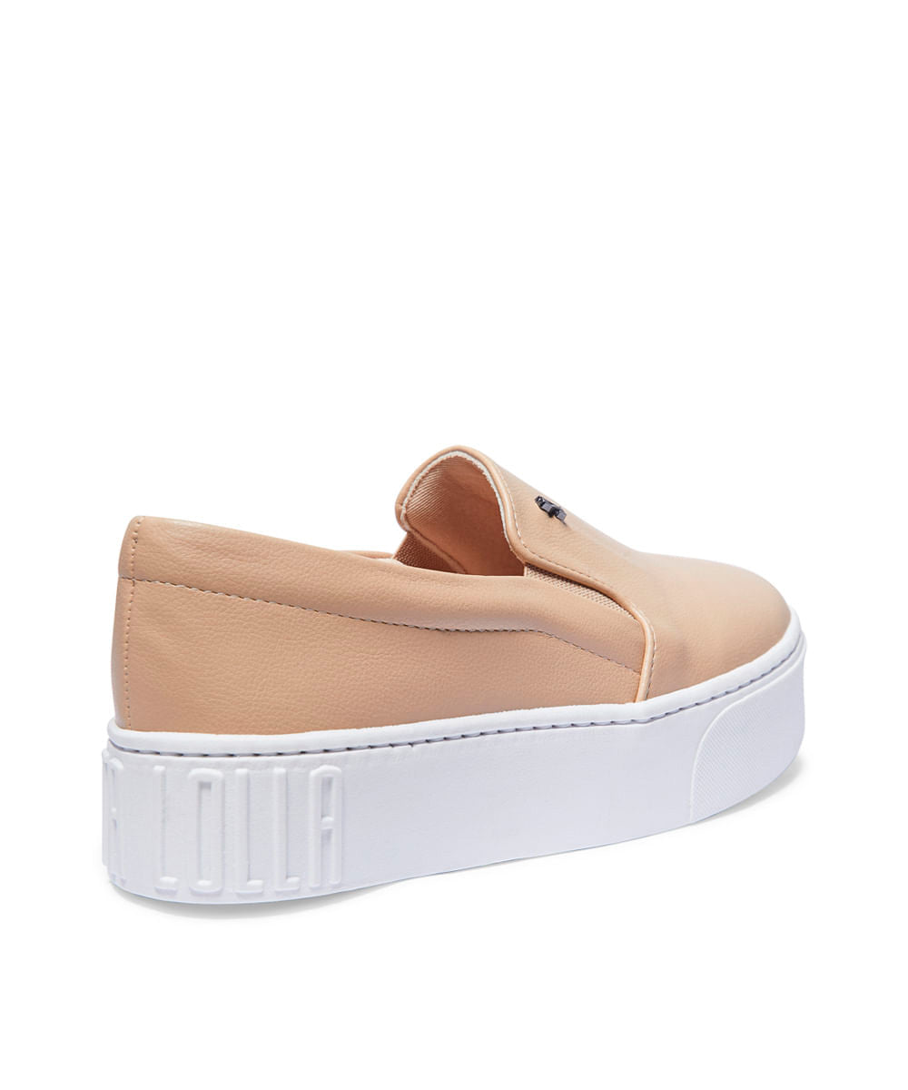 Slip On Santa Lolla Bege Bistro Sola Alta
