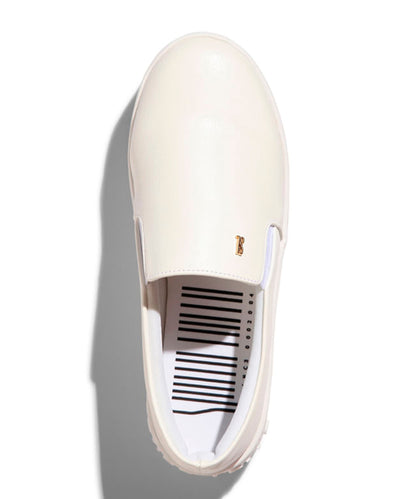 Slip On Santa Lolla Branco Couro Sola Alta