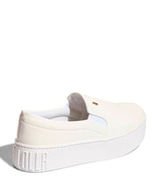 Slip On Santa Lolla Branco Couro Sola Alta