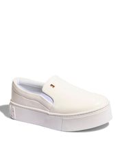 Slip On Santa Lolla Branco Couro Sola Alta