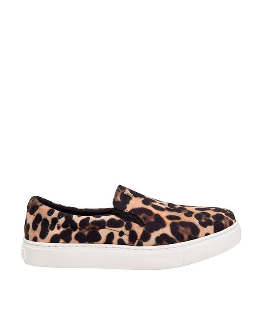 Slip On Santa Lolla Onça Veludo Sola Baixa