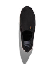 Slip On Santa Lolla Preto Suede Sola Alta