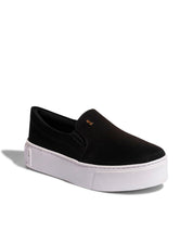 Slip On Santa Lolla Preto Suede Sola Alta