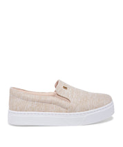 Slip Santa Lolla Linho Juta Brilho Sola Baixa