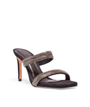 Tamanco Degalls Preto Camurça Salto Fino Manta Blackdiamond