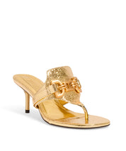 Tamanco Santa Lolla Dourado Craquelê Dourado Bridão