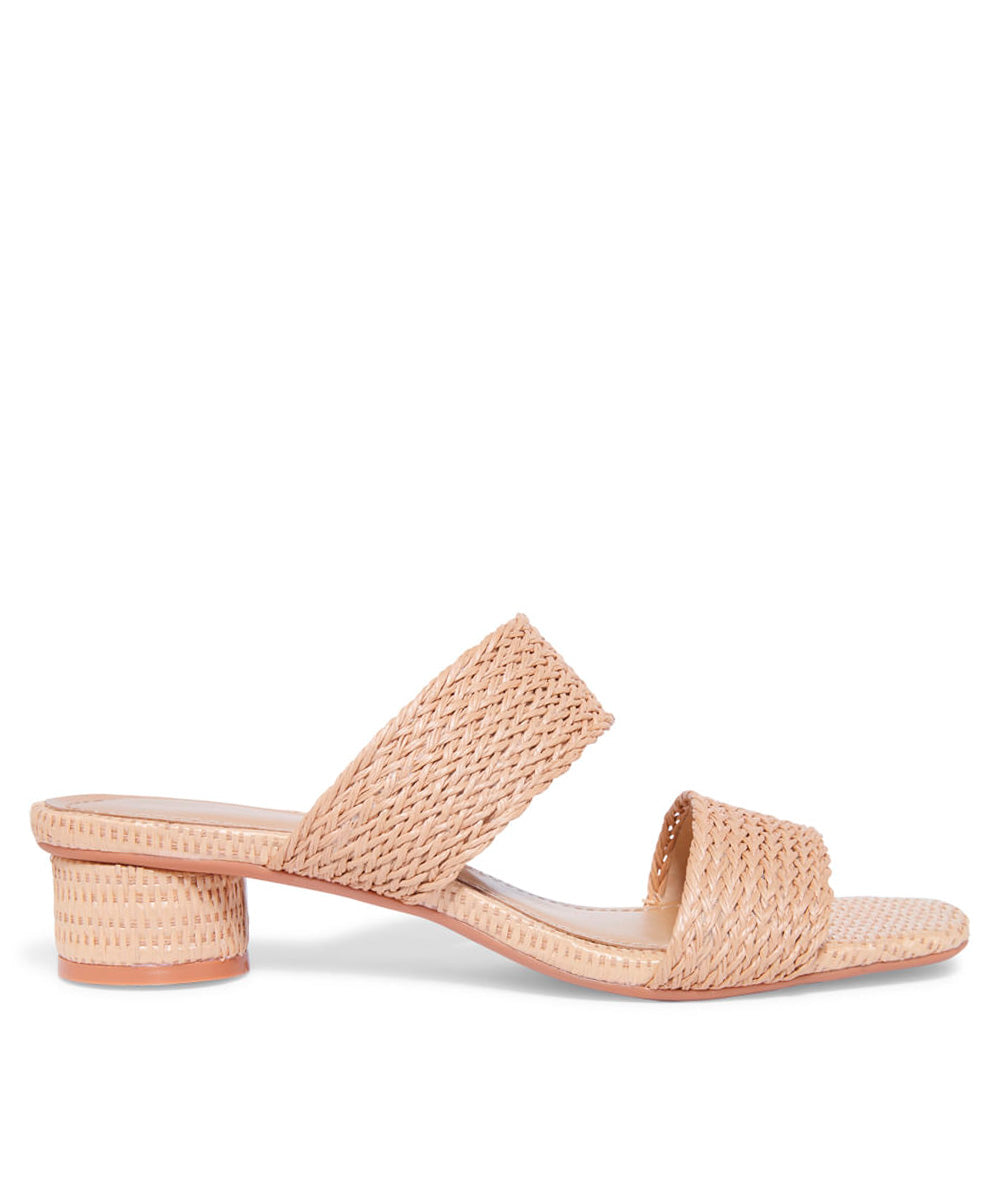 Tamanco Santa Lolla Palha Salto Baixo