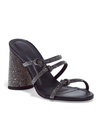 Tamanco Santa Lolla Preta Strass Nó