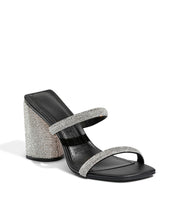 Tamanco Santa Lolla Preto Salto Grosso Strass