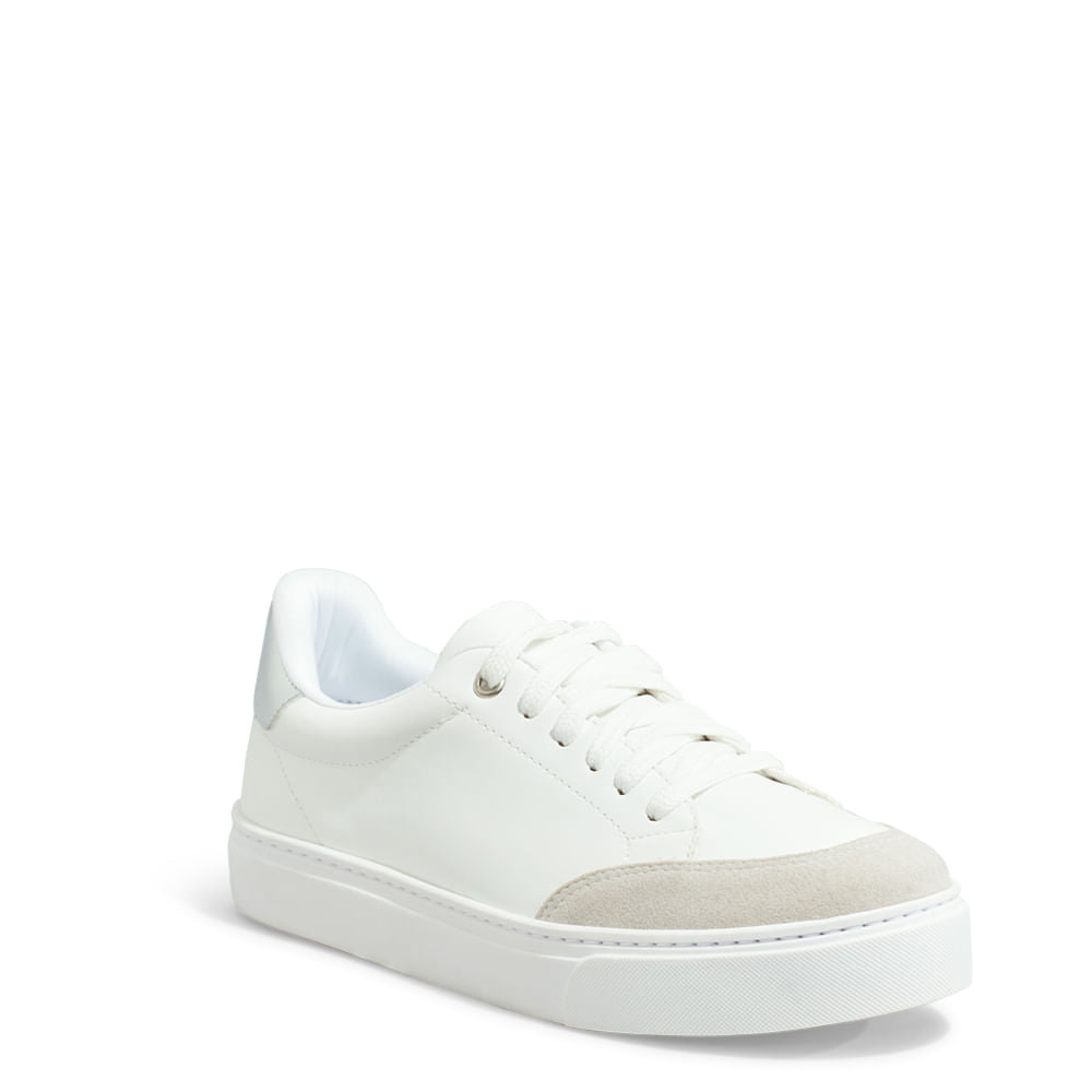 Tênis Branco Santa Lolla Camurça