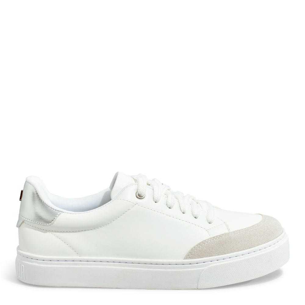 Tênis Branco Santa Lolla Camurça