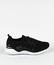 Tênis Knit Actvitta Preto Esportivo