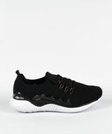 Tênis Knit Actvitta Preto Esportivo