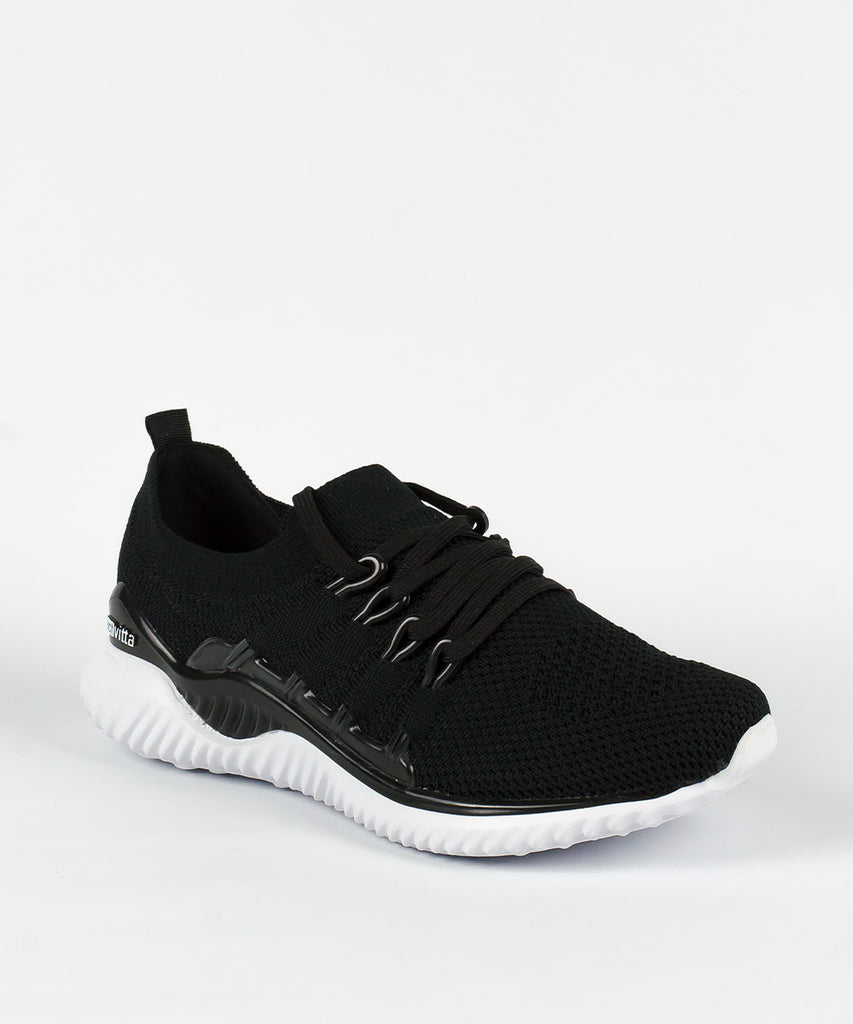 Tênis Knit Actvitta Preto Esportivo