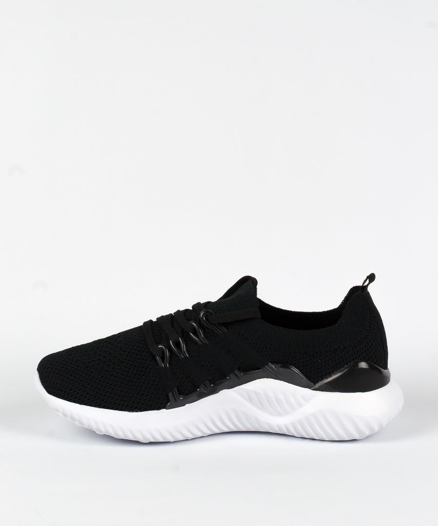 Tênis Knit Actvitta Preto Esportivo