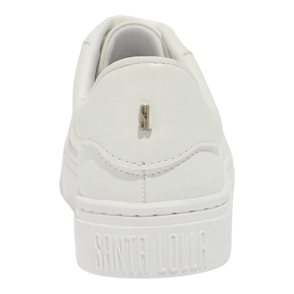 Tênis Santa Lolla  Branco Liso Casual 