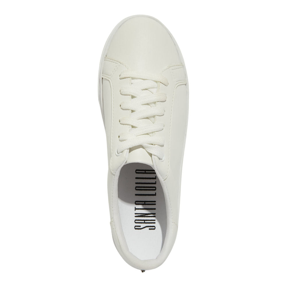 Tênis Santa Lolla  Branco Liso Casual 