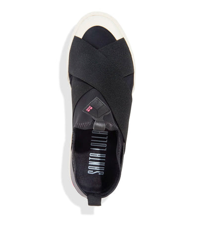 Tênis Santa Lolla Neoprene Preto Faixas Elástico