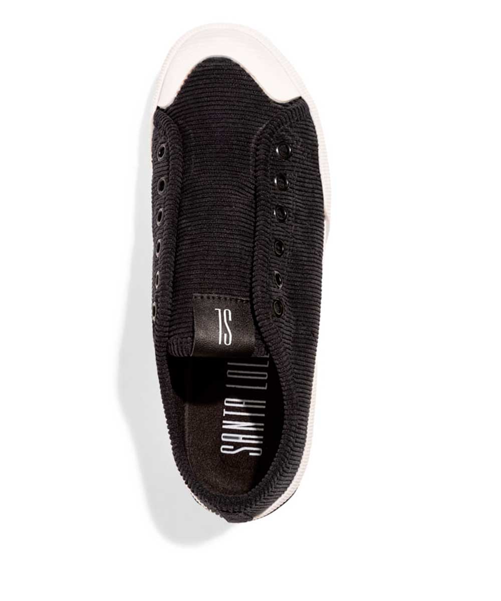 Tênis Santa Lolla Veludo Cotele Preto