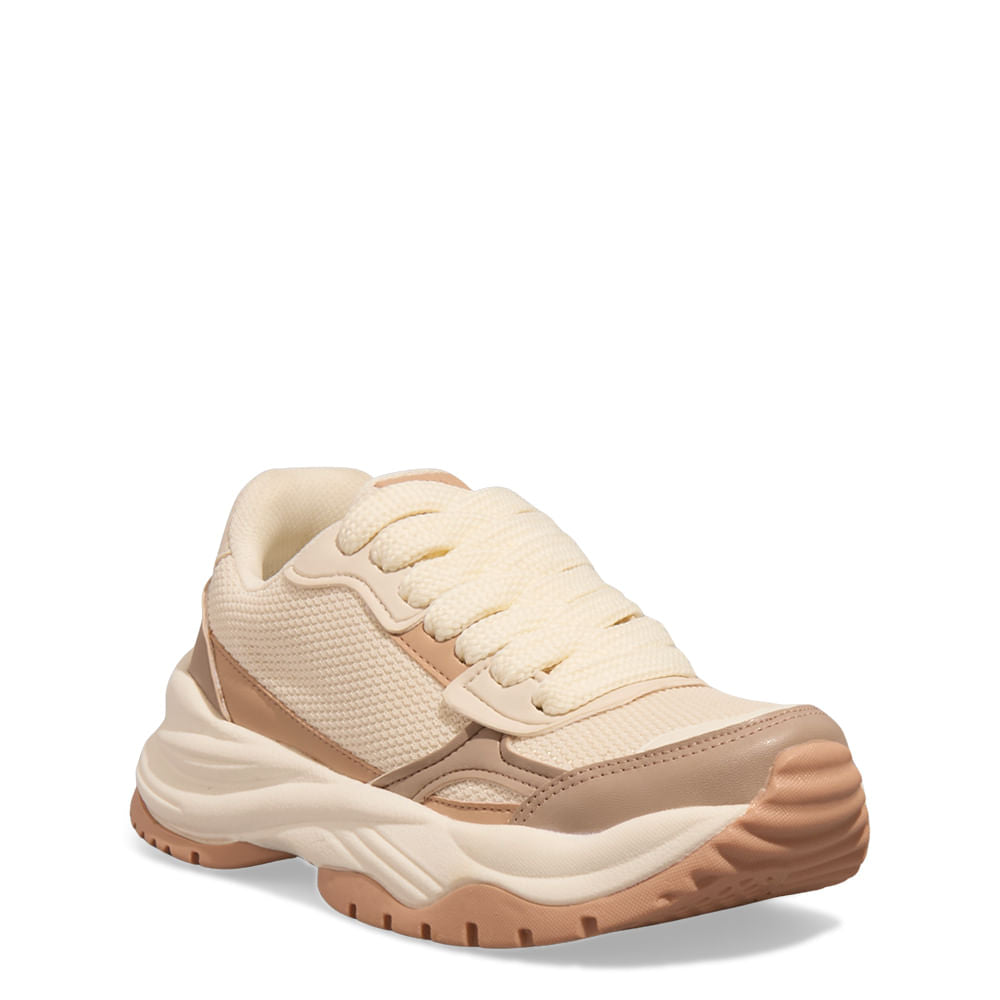 Tênis Sneaker Santa Lolla Bege Recortes