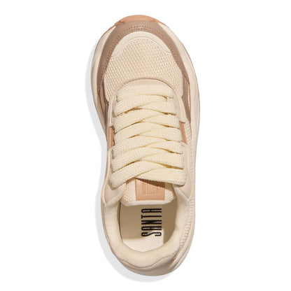 Tênis Sneaker Santa Lolla Bege Recortes