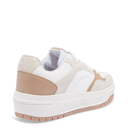 Tênis Sneaker Santa Lolla Branco E Bege Recortes
