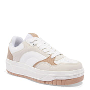 Tênis Sneaker Santa Lolla Branco E Bege Recortes