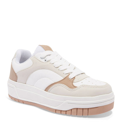 Tênis Sneaker Santa Lolla Branco E Bege Recortes