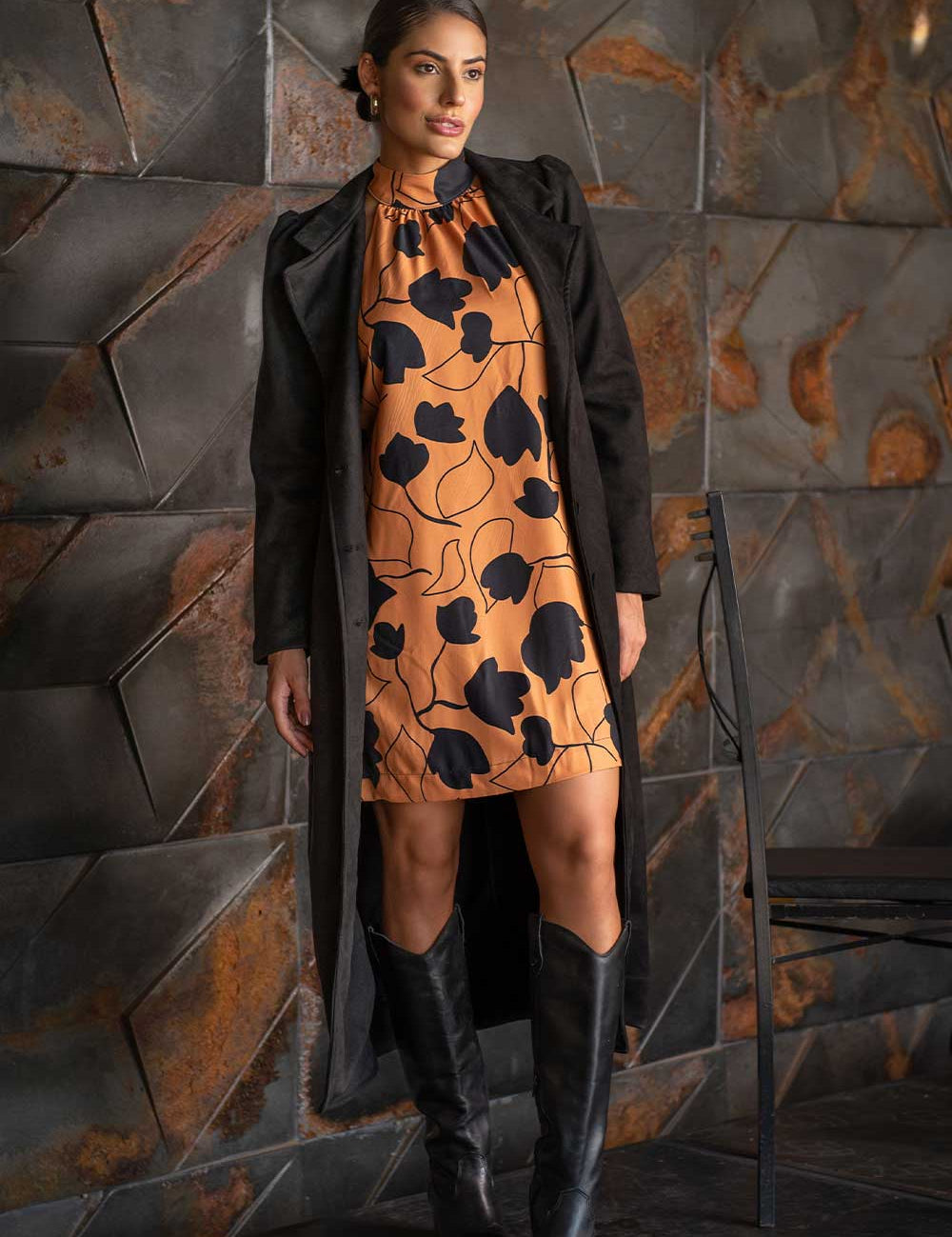 Vestido Curto Estampado Frysaide