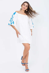 Vestido Curto Pach Off White Frysaide