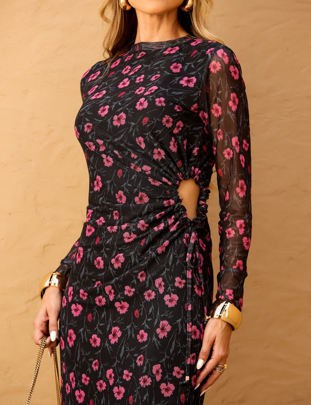 Vestido De Tule Estampa Afeto Frysaide