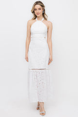 Vestido Laise Branco Entremeio Frysaide