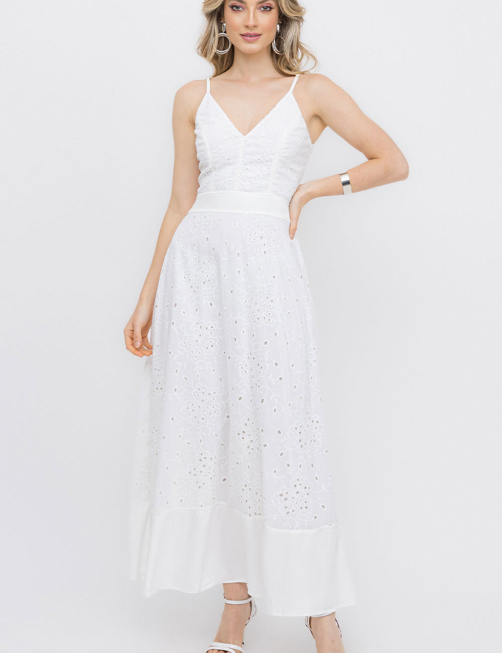 Vestido Laisie Branco Barrado Frysaide