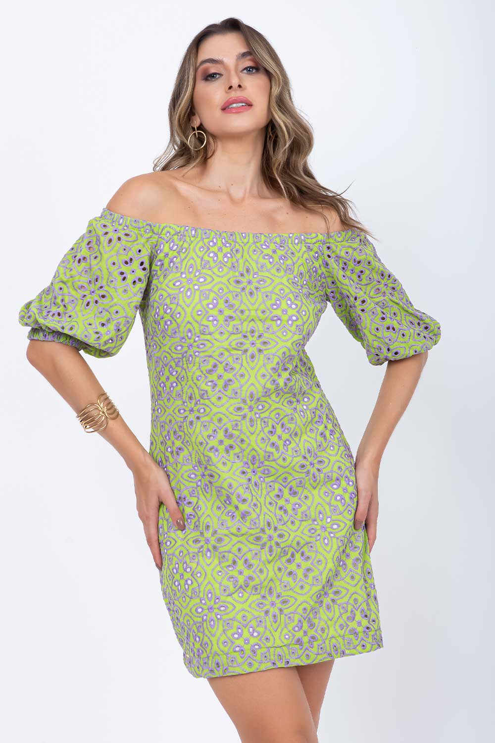 Vestido Lese Verde Frysaide