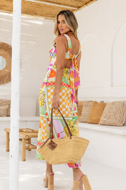 Vestido Longo Estampado Frysaide