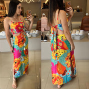 Vestido Longo Estampado Frysaide