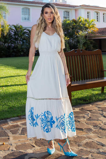 Vestido Longo Off White Pach Frysaide